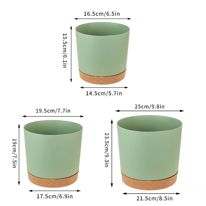 Planter with Drainage and Tray