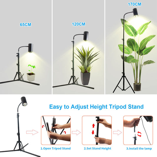 Plant Growth Lamp With Tripod