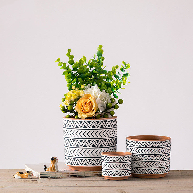 nordic style plant pot Nordic White Ceramic Pot – Everplant