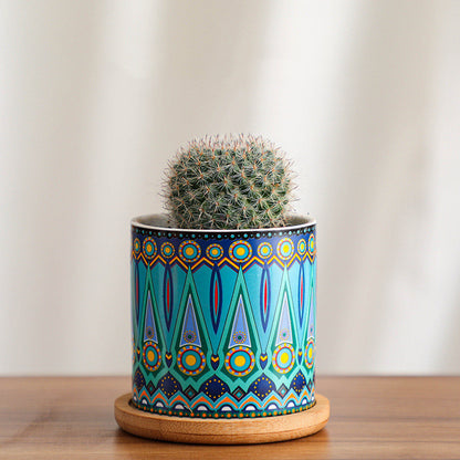 Colorful Painted Pot