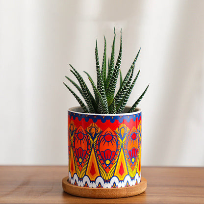 Colorful Painted Pot