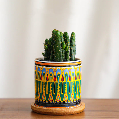 Colorful Painted Pot