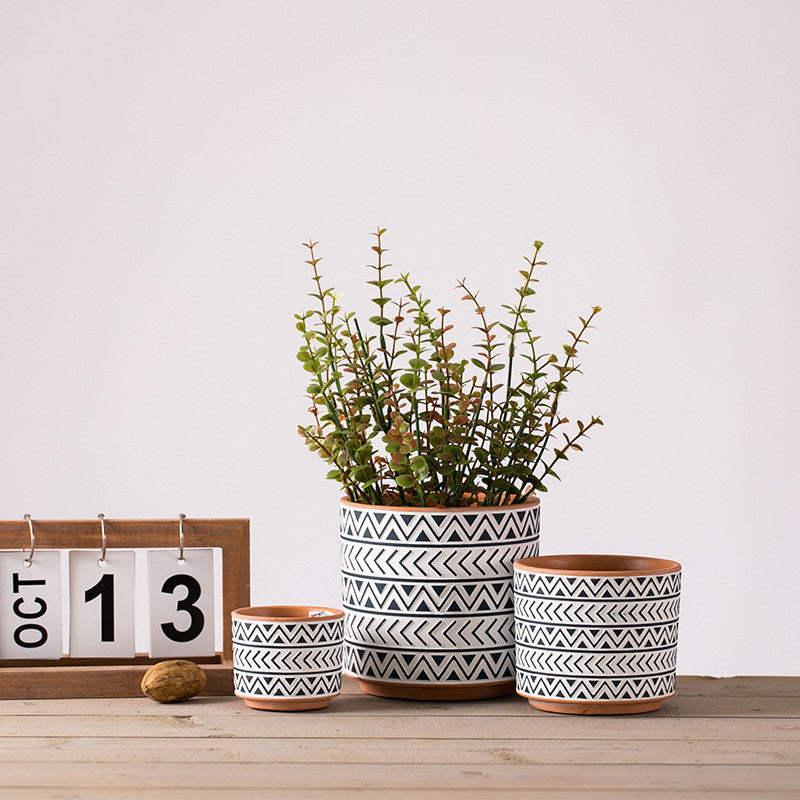nordic plant pots Nordic White Ceramic Pot – Everplant
