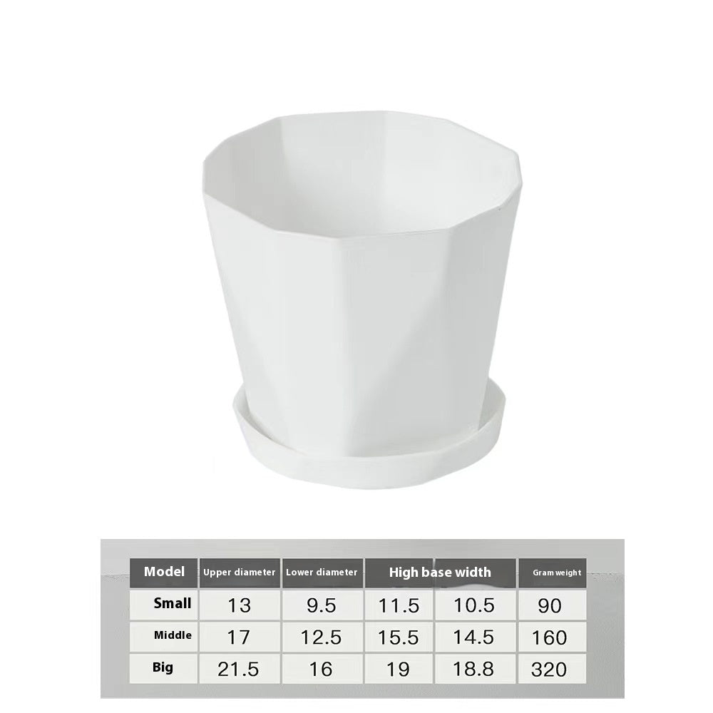 small white plastic plant pots Resin Pot – Everplant