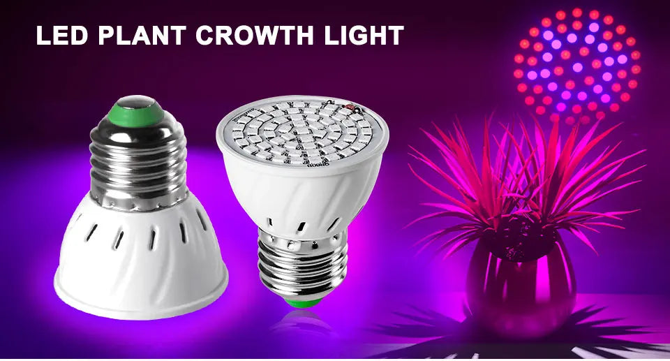 LED Plant Grow Light Full Spectrum + Red and Blue Light